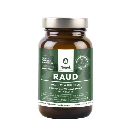 NÕGEL RAUD ACEROLA KIRSIGA 30MG N70
