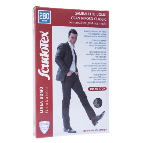 МУЖСКИЕ ГОЛЬФЫ SCUDOTEX 280DEN T5 GRIGIO СЕРЫЕ (S450/5)