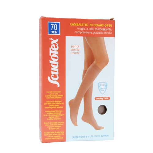 ГОЛЬФЫ SCUDOTEX С ОТКРЫТЫМ НОСКОМ 70DEN T4 NATURE (S824NA/4)
