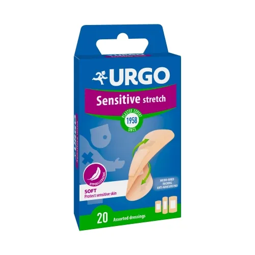 URGO PLAASTER SENSITIVE STRETCH N20 (3 SUURUST) UUS
