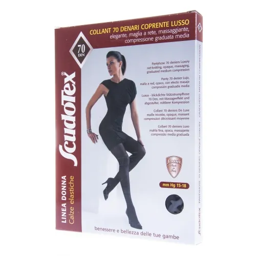 КОЛГОТКИ SCUDOTEX ИЗ МИКРОФИБРЫ 70DEN T4 NERO (S590/4)