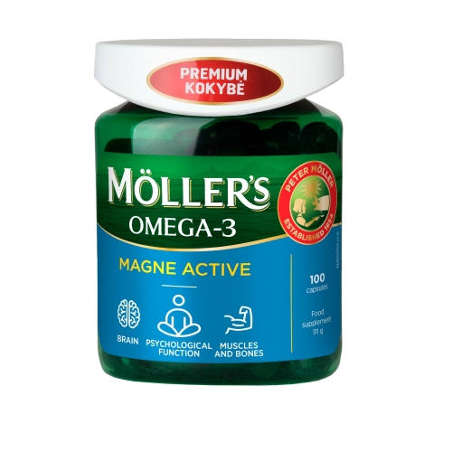 MÖLLER-S OMEGA-3 MAGNE ACTIVE KAPSLID N100
