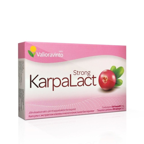 KARPALACT STRONG CAPS N20 JÕHVIKAD+PIIMHAPPEBAKTERID