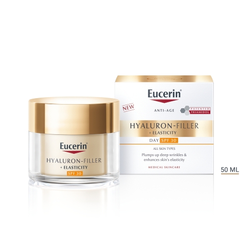 EUCERIN HYALURON FILLER+ELASTICITY PÄEVAKREEM SPF30 50ML UUS