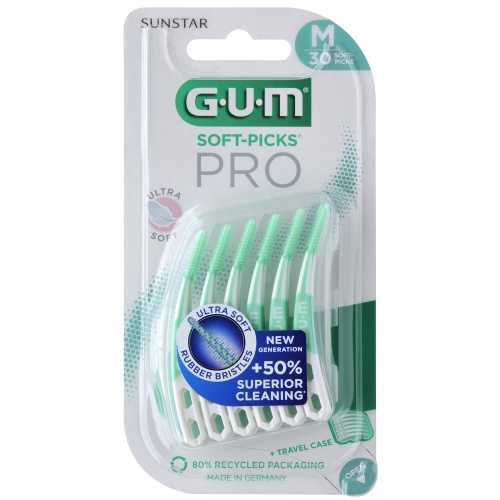 GUM SOFT PICKS HAMBATIKUD COMFORT FLEX MEDIUM MINT N40