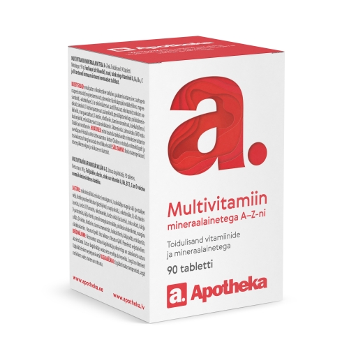 A. MULTIVITAMIIN MINERAALAINETEGA A-Z TBL N90