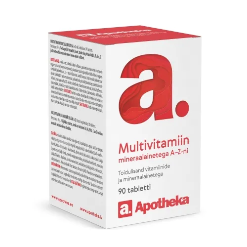A. MULTIVITAMIIN MINERAALAINETEGA A-Z TBL N90