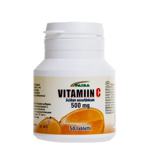 VITAMIIN C TBL 500MG N50 (PAIRA)