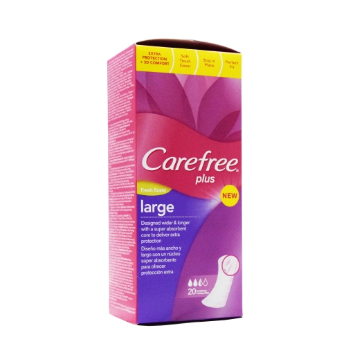 Прокладки Carefree plus Large fresh ежедневные, 20 шт.
