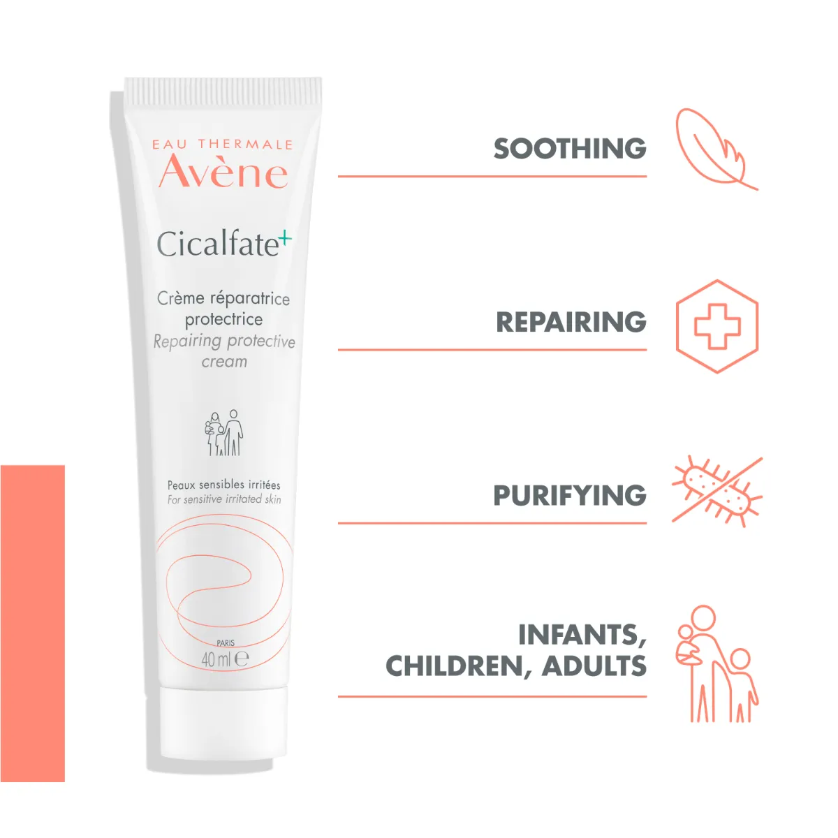 AVENE CICALFATE+ TAASTAV KREEM 40ML - Изображение товара 2