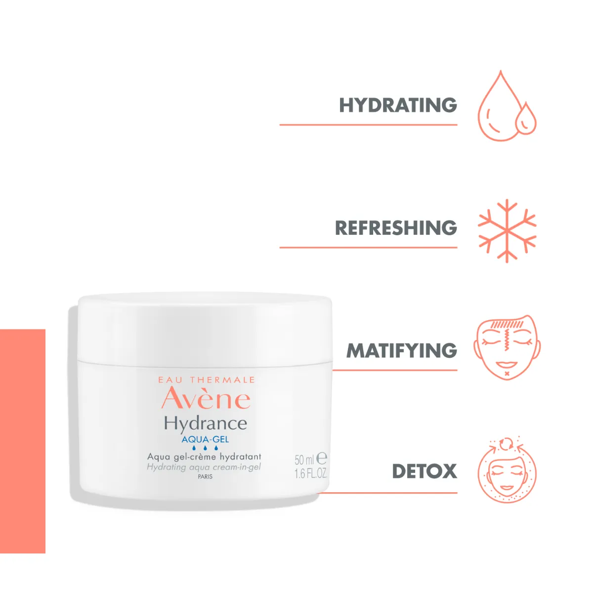 AVENE HYDRANCE AQUA-GEL KREEM-GEEL NIISUTAV 50ML - Изображение товара 2