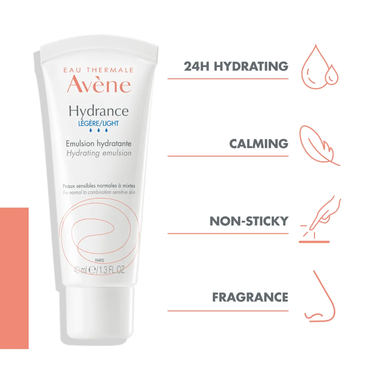 AVENE HYDRANCE LIGHT HYDRATING EMULSION 40ML - Изображение товара 2