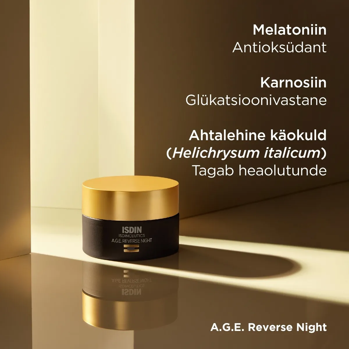 ISDIN A.G.E. REVERSE NIGHT ÖÖKREEM MELATONIINIGA 50ML - Изображение товара 2