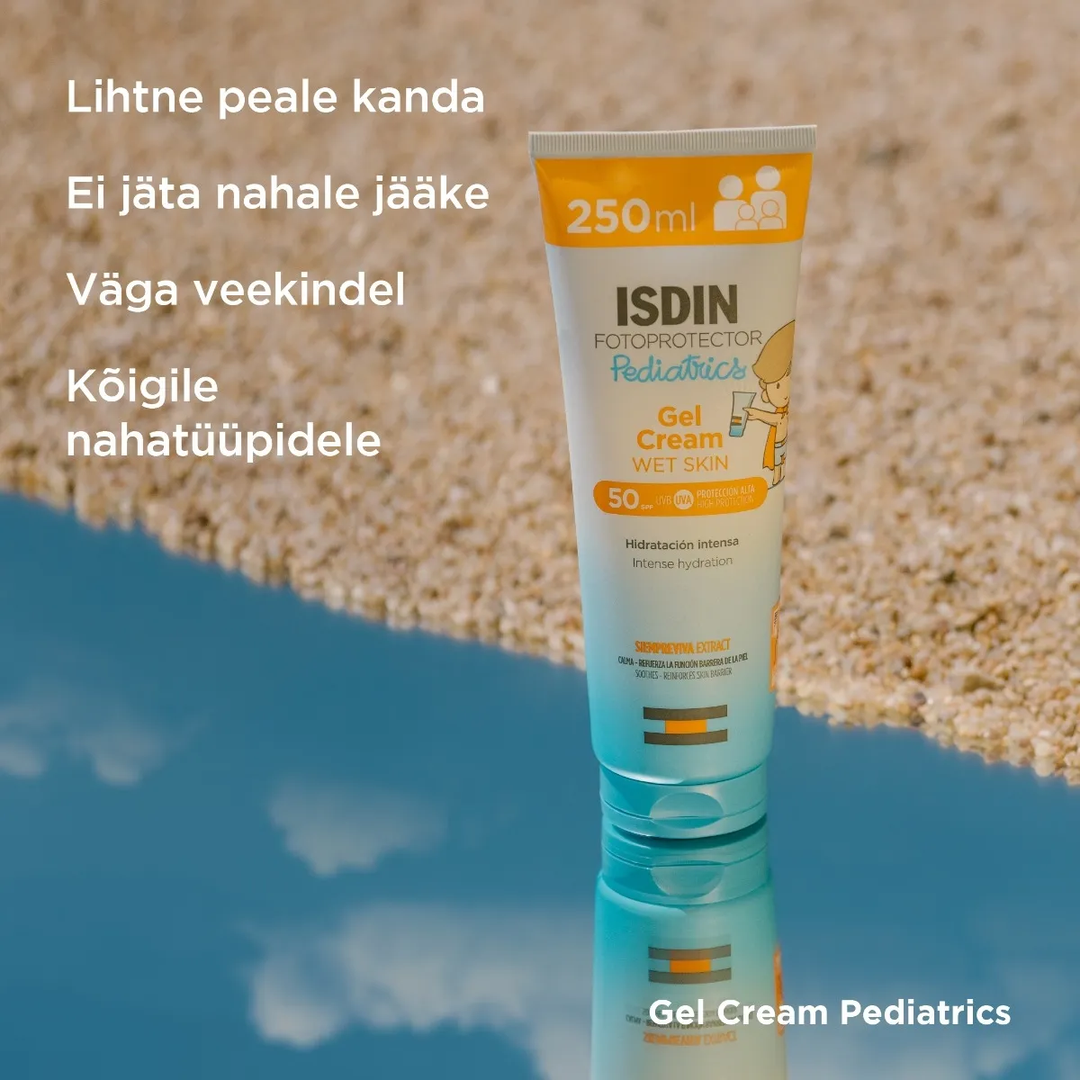 ISDIN SUN PÄIKESEKAITSEGEEL-KREEM LASTELE SPF50 250ML - Изображение товара 2