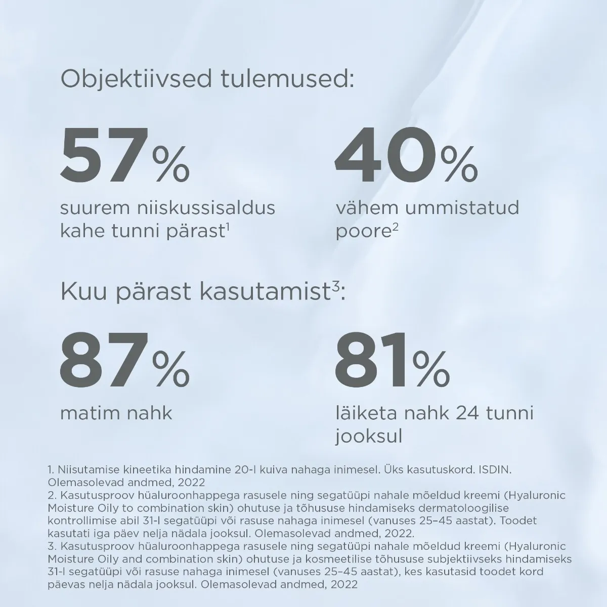 ISDIN NÄOKREEM HÜALUROONHAPPEGA RASUSELE NAHALE 50G TÄITEPAKEND - Изображение товара 2